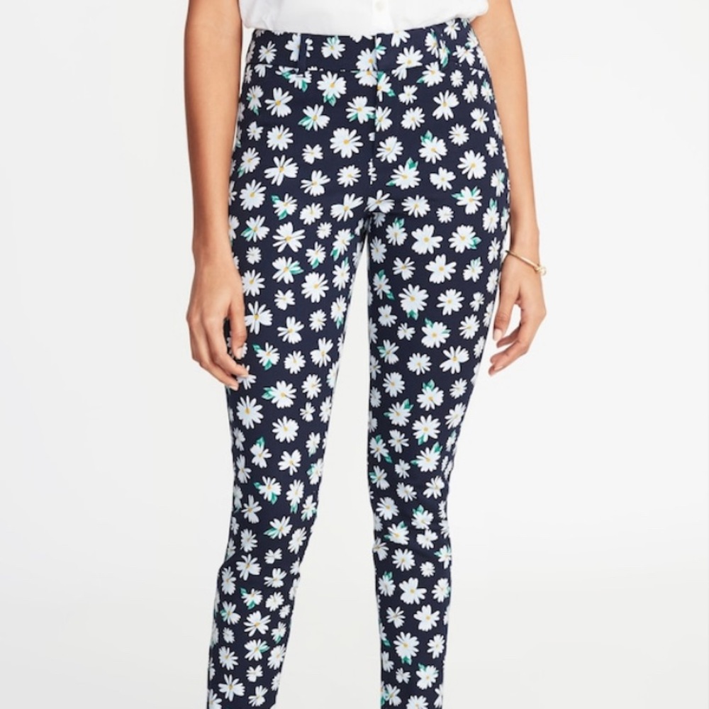 daisy print pants